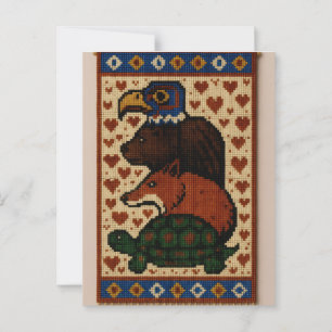 Carte Postale Perles animales Totem