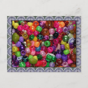 Carte Postale Perles de bijoux colorées