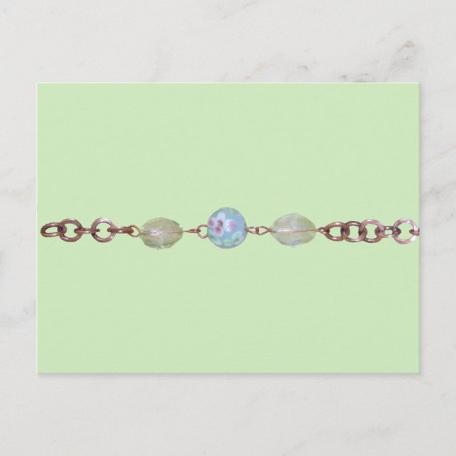 Carte postale - Perles et Chaîne en Cuivre (Devant)