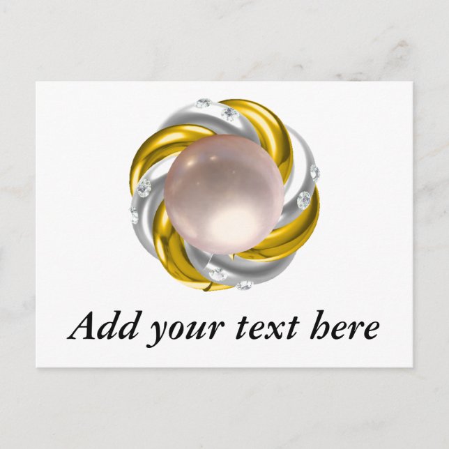 CARTE POSTALE PERLES ET DIAMANTS (Devant)