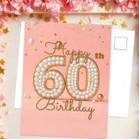 Perles scintillantes et accents dorés 60e annivers
