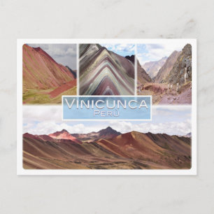 Carte Postale Pérou - Vinicunca - Vallée Rouge -