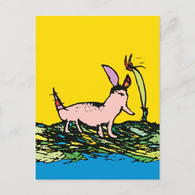 Carte Postale perro pollo (Devant)
