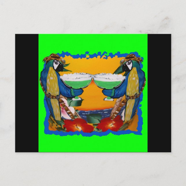 Carte Postale Perroquets (Devant)