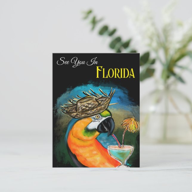 Carte Postale Perroquets de fête (Debout devant)