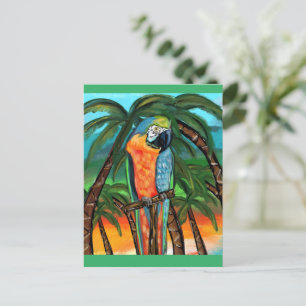 Carte Postale Perroquets de Fête