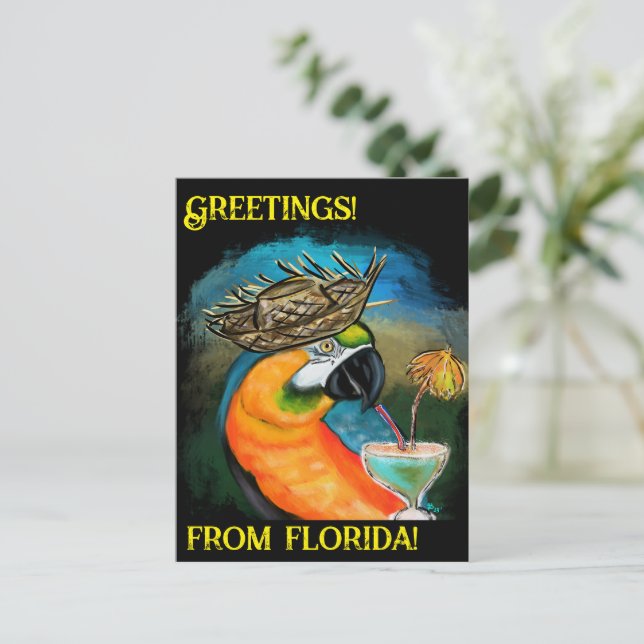 Carte Postale Perroquets de fête (Debout devant)