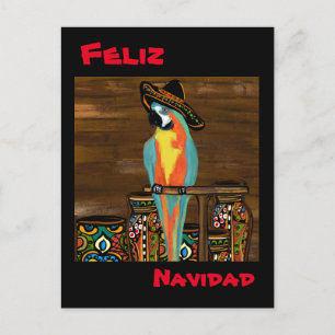 CARTE POSTALE PERROQUETS DE FÊTE    