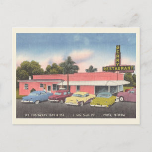 Carte Postale Perry, Florida vintage Perry Restaurant