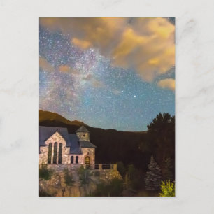 Carte Postale Perseid Meteor Douche et chapelle sur