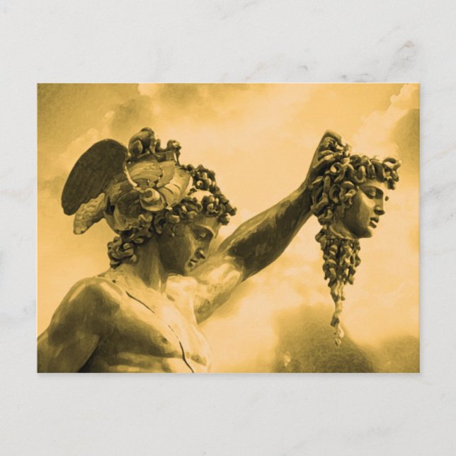 Carte Postale Perseus contre Medusa (Devant)