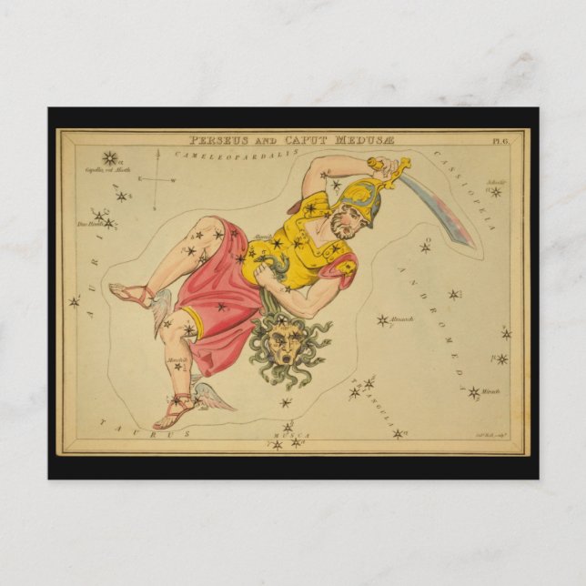 Carte Postale Perseus et Caput Medusae (La Tête de la Méduse) (Devant)