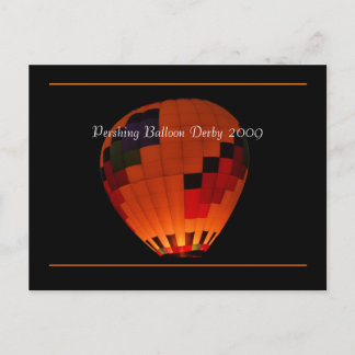 Carte Postale Pershing Balloon Derby 2009