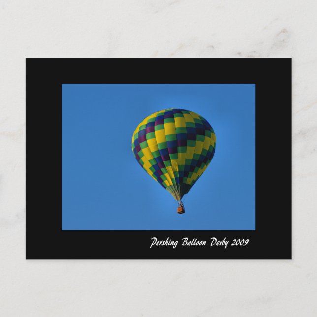 Carte Postale Pershing Balloon Derby 2009 (Devant)