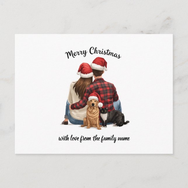 Carte Postale Personalized Family Christmas 2025 (Devant)