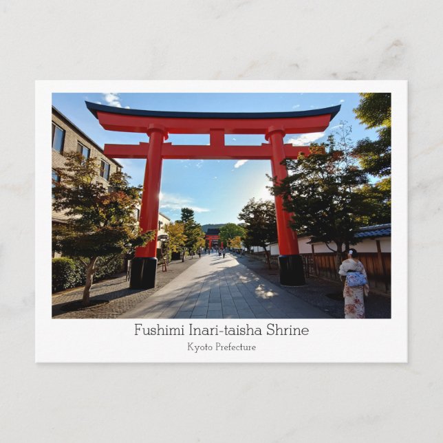 Carte Postale Personalized, Fushimi Inari-taisha Shrine, Japan (Devant)