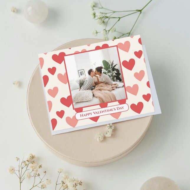 Carte Postale Personalized Valentine Photo Heart Postcard (Créateur téléchargé)