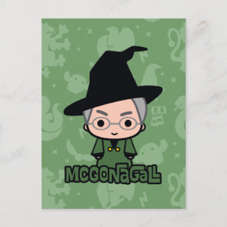 Carte Postale Personnage de dessin animé du professeur McGonagal
