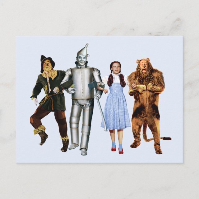 Carte Postale Personnages Classiques du Magicien d'Oz (Devant)