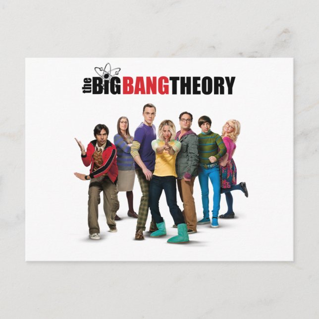 Carte Postale Personnages de The Big Bang Theory (Devant)