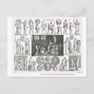 Carte Postale Personnages légendaires de la mythologie grecque e