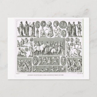 Carte Postale Personnages mythologiques légendaires, Grèce et Ro