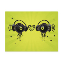 Personnages oculaires avec de petits coeurs