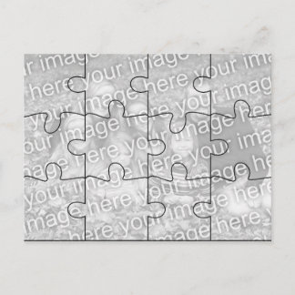 Carte Postale Personnalisable avec Photo MOCK Puzz