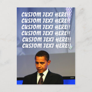 Carte postale personnalisable Barack Obama