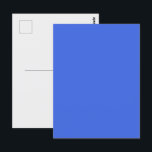 Carte postale personnalisable bleu royal<br><div class="desc">Simple, solide et d'une polyvalence infinie — cette carte postale bleu royal est une toile vierge pour une communication audacieuse. Que vous promouviez un événement, envoyiez des cartes de remerciement pour un mariage, créiez des vœux pour les fêtes religieuses ou mettiez en œuvre une campagne à grande échelle pour une...</div>