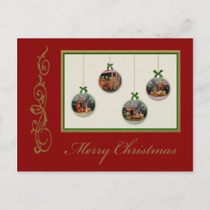 Carte postale personnalisable de Noël