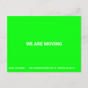 Carte Postale Personnalisable Déplacement de l'adresse du nom de
