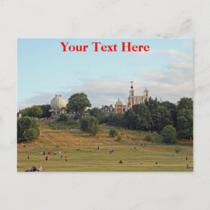 Carte postale personnalisable du parc de Greenwich