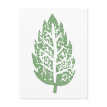 Carte postale personnalisable Green Leaf