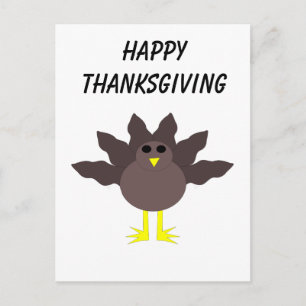Carte postale personnalisable Thanksgiving Turkey