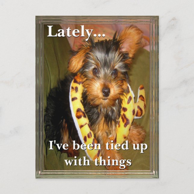 Carte postale personnalisable tout lié (Devant)