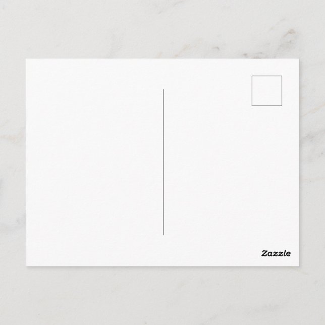 Carte Postale Personnalisé (Dos)