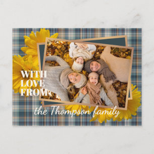 Carte Postale Personnalisé Avec Amour Pour Thanksgiving Holiday