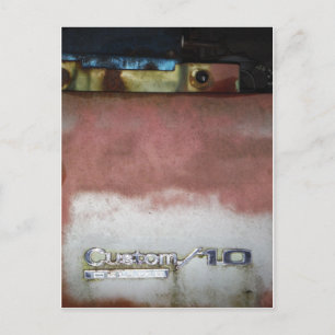 Carte Postale personnalisé de luxe rose et blanc