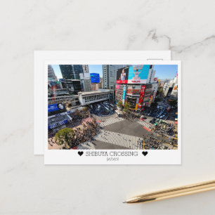 Carte Postale Personnalisé, depuis SHIBUYA CROSSING avec amour