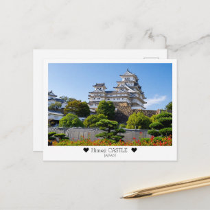 Carte Postale Personnalisé, du château de Himeji avec amour