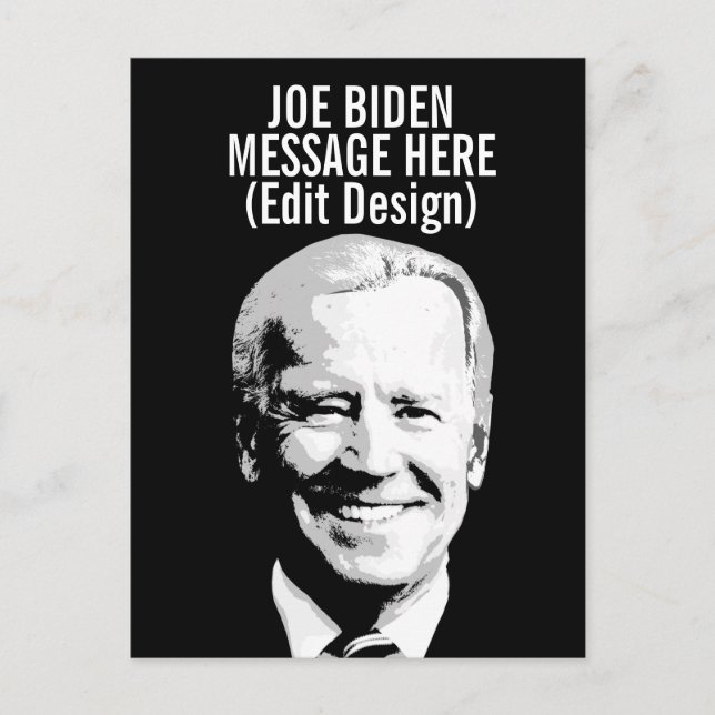 Carte Postale Personnalisé Joe Biden (Devant)