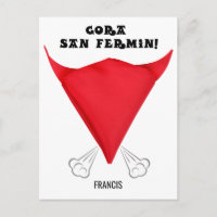 Personnalisé, le foulard de San Fermin plié en une