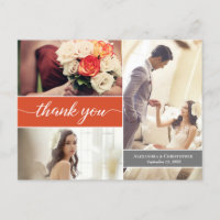 Personnalisé Mariage de automne moderne Orange Pho