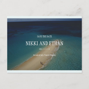 Carte Postale Personnalisé - Mariage simple Upolu Cay
