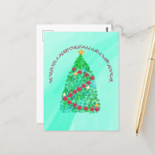 CARTE POSTALE PERSONNALISÉ NOUS VOUS SOUHAITONS UN JOLI NOËL