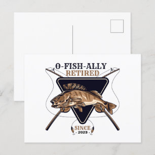 Carte Postale Personnalisé Officiellement Retraité Drôle Retrait