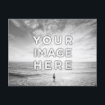 Carte Postale Personnalisé Personnalisé 2 Photo Noir Et Blanc<br><div class="desc">Téléchargez votre photo et créez votre carte postale personnalisée en noir et blanc ! Faites votre cadeau parfait pour les amis, les couples, les enfants et la famille, créez votre meilleur souvenir, dites bonjour à vos bien-aimés de vos voyages! Voulez-vous acheter ces paysages de plage sans les personnaliser ? Ces...</div>