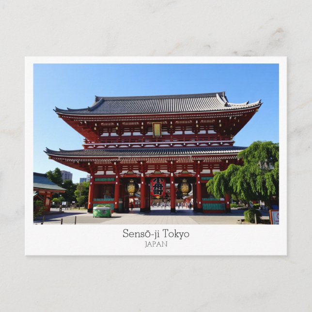 Carte Postale Personnalisé, temple Sensō-ji, TOKYO, Japon (Devant)