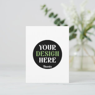 Carte Postale personnalisé, unique, élégant et minimaliste kiss 